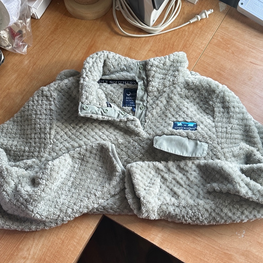 Simply Southern woman’s Fleece Jacket - Gray